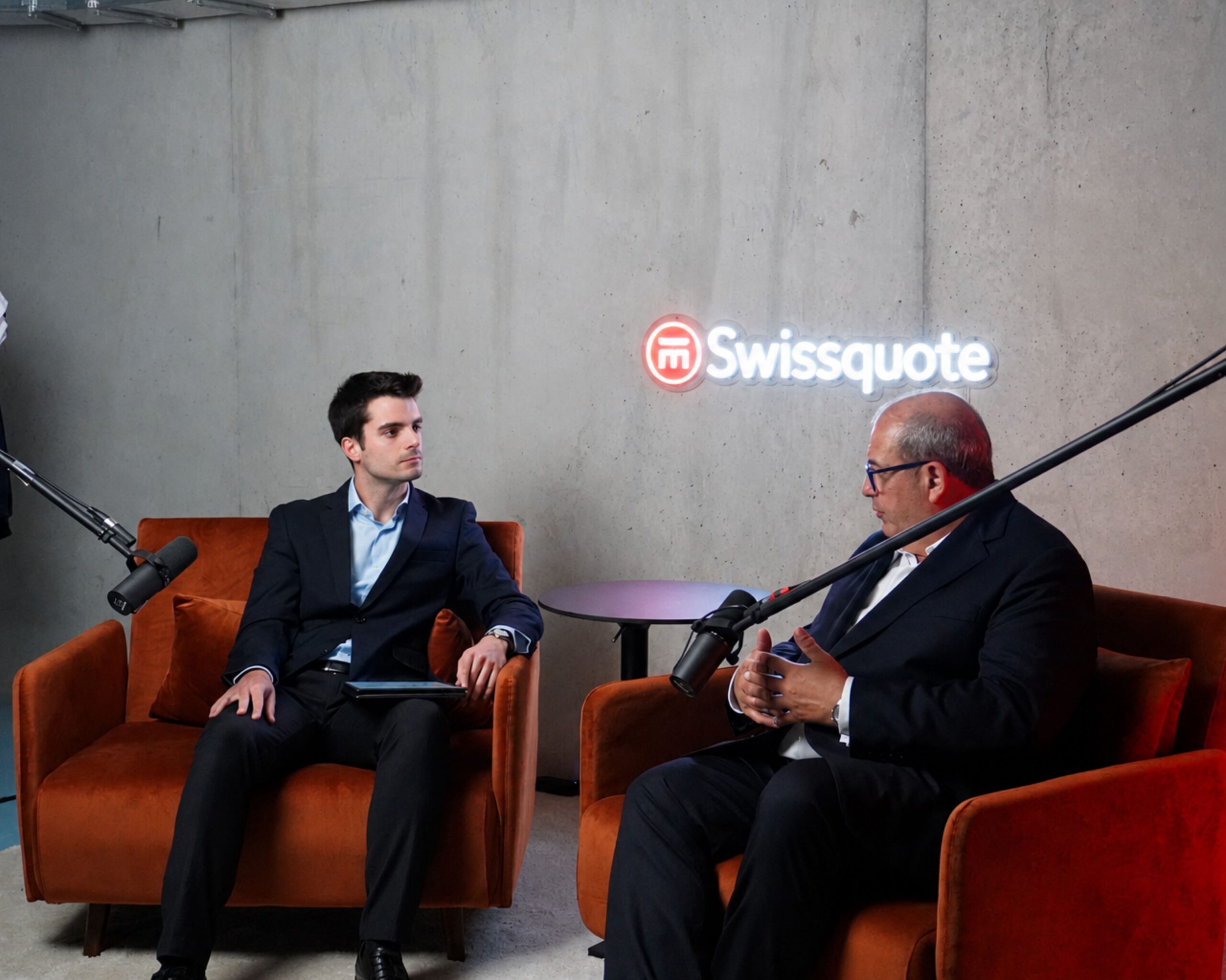 Marc Roig y Adrián en Swissquote